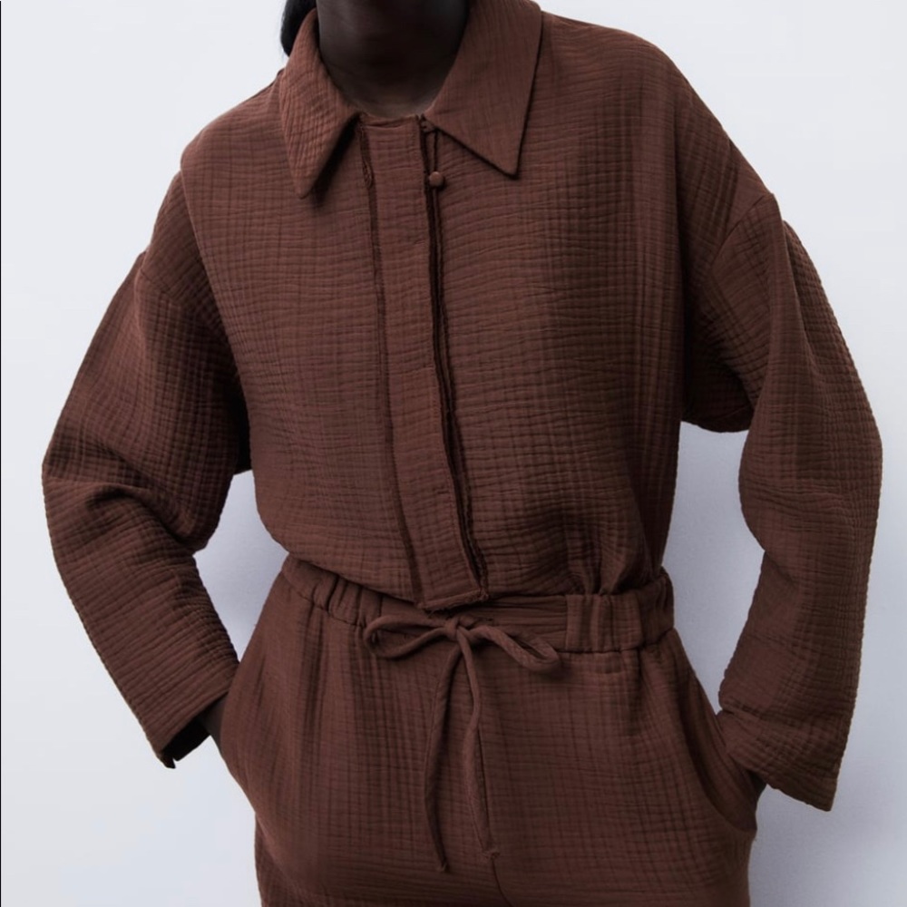 (❌SOLD) Zara Textured Oversized Shirt